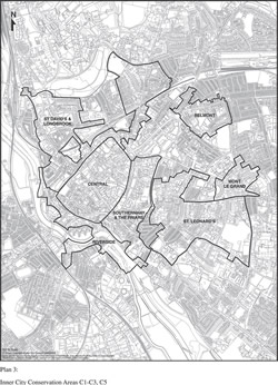 Plan 3: Inner City Conservation Areas C1-C3, C5