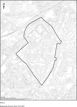Plan 6: Pedestrian Priority Zone T10, KP1